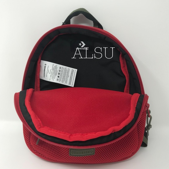 Converse Mesh AF IF Backpack Red W AUTHENTIC - Picture 6 of 8